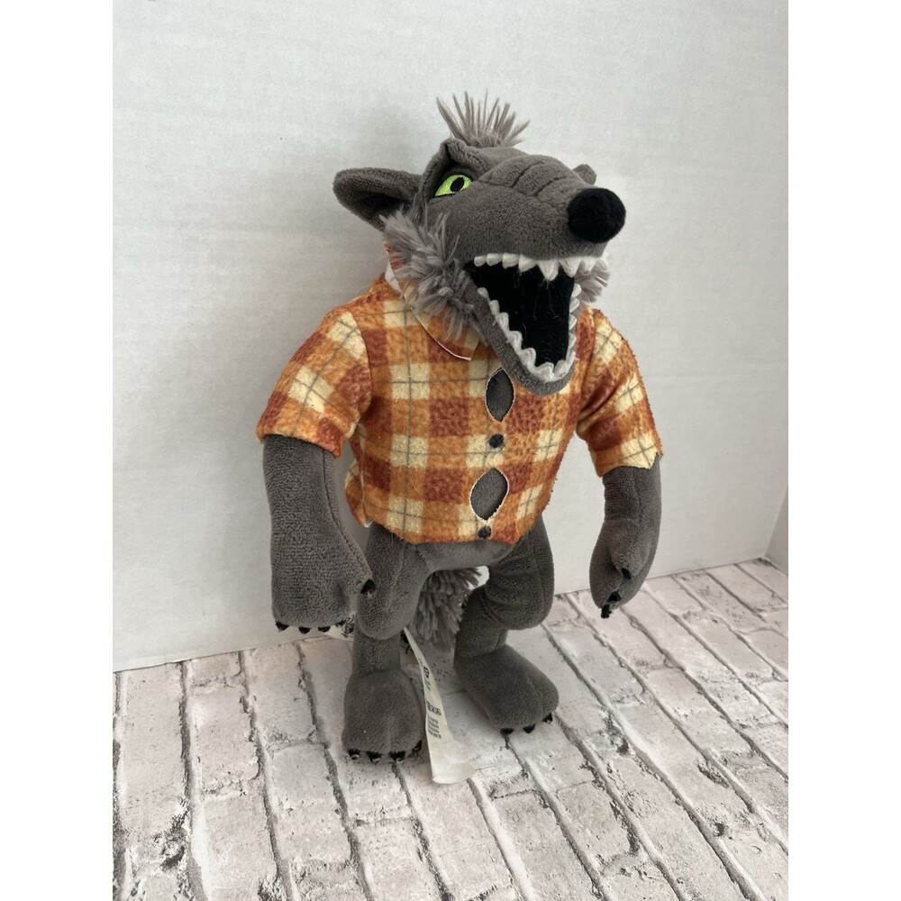 Disney Store The Nightmare Before Christmas Wolfman Plush 12" Gray Toy Wolf Man